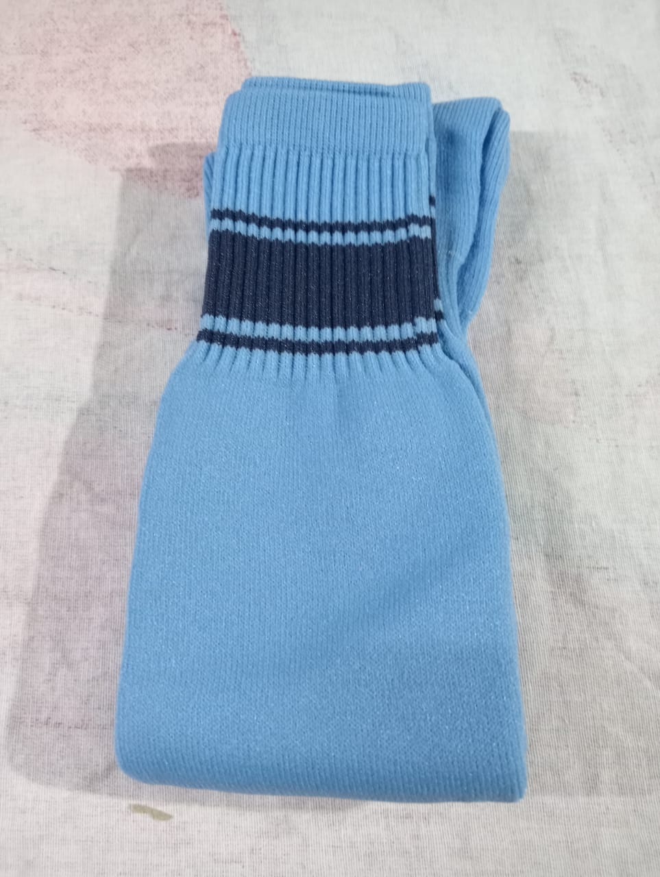 8 283 SKY SOCKS NAVY PATTO FOOTBALL SOCKS