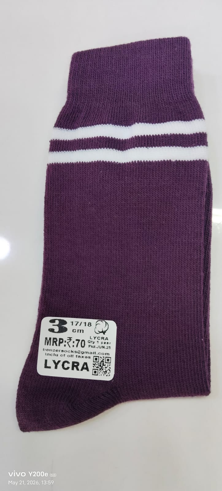 1 211 FALSA SOCKS 2 WHITE PATTI LYCRA 
