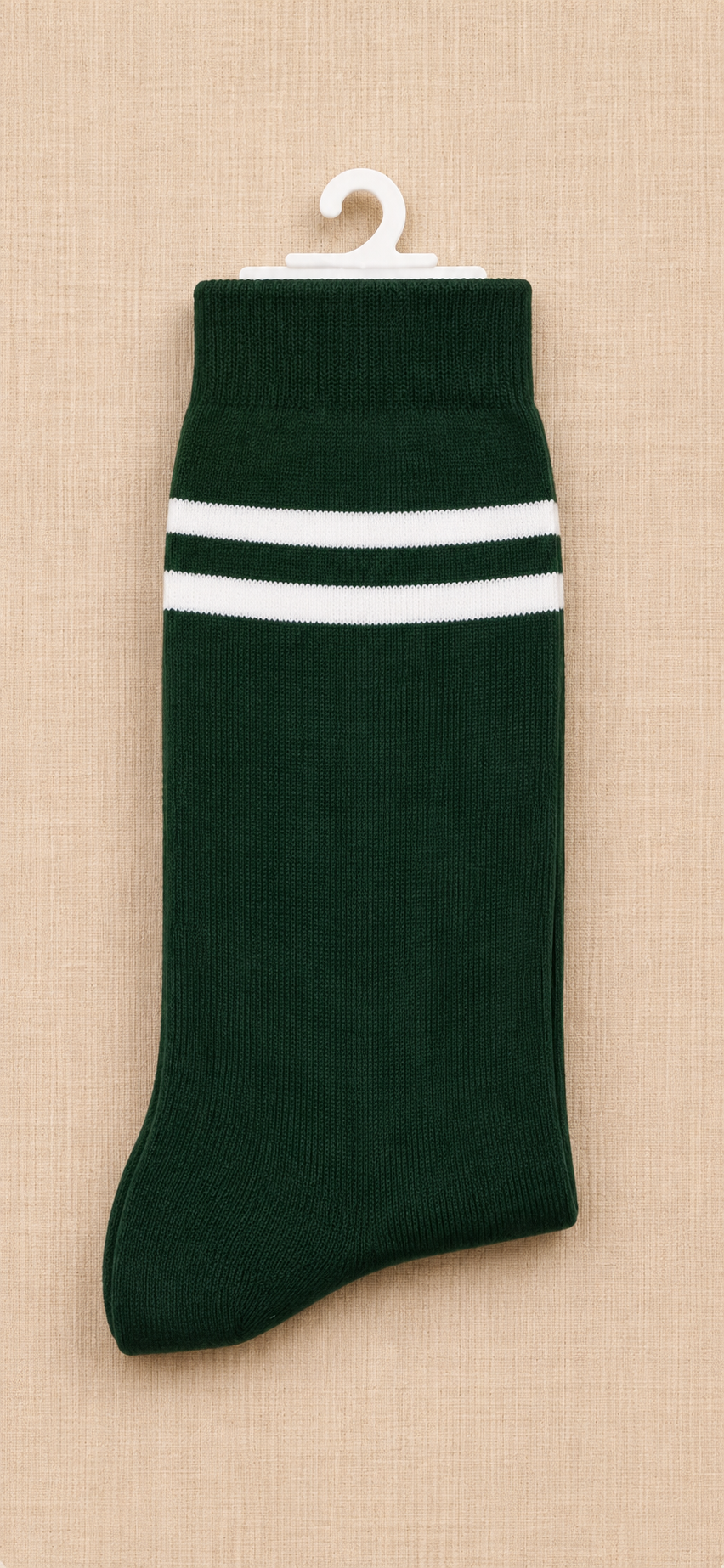 Bottal Green Socks White Pattti