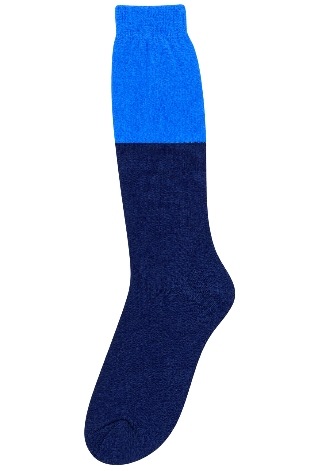 SKY and  Navy Two-Tone Uniform Socks