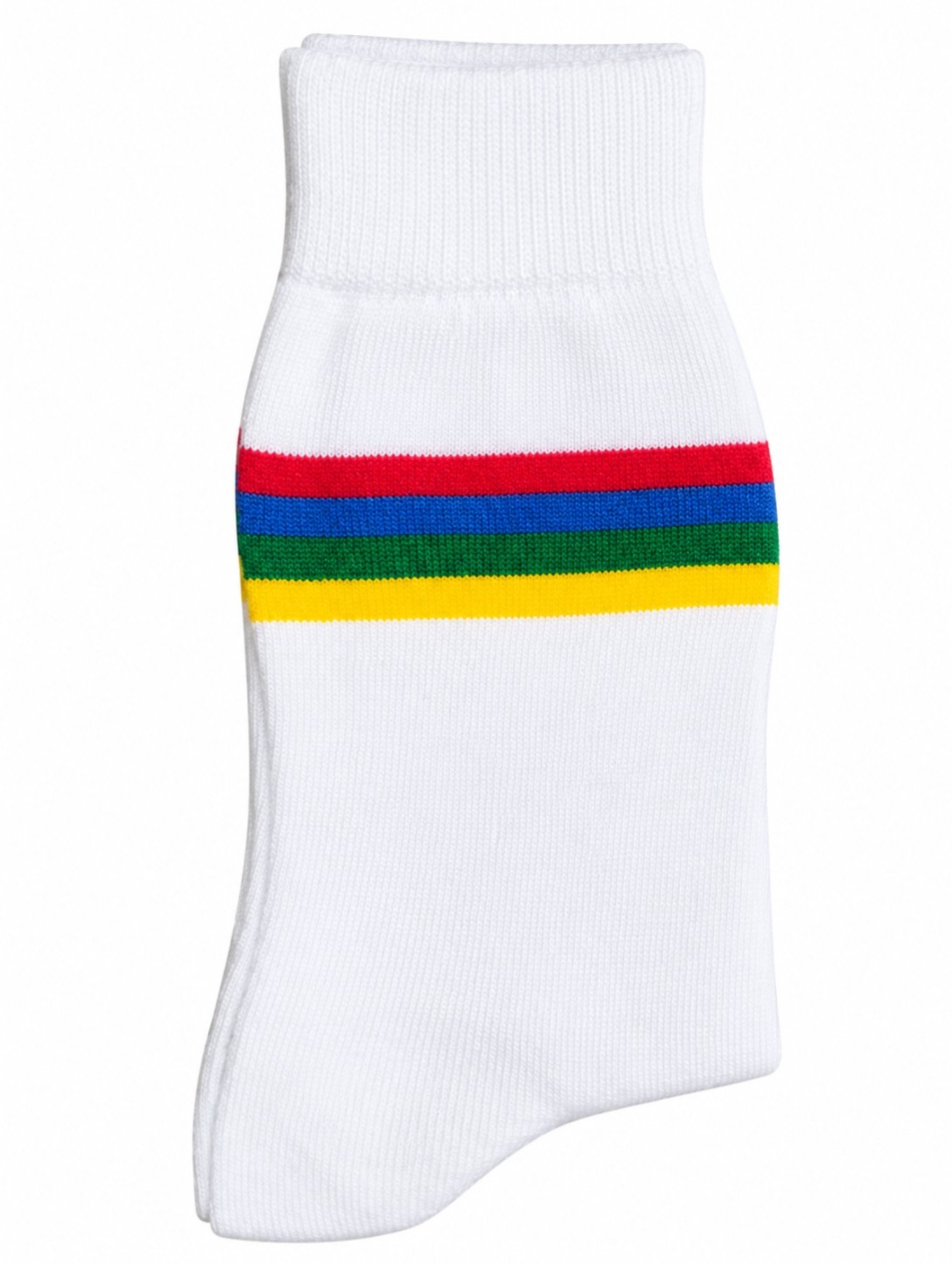 WHITE SOCKS 4 PATTI (Red,Royal Blue,Green,Yellow)